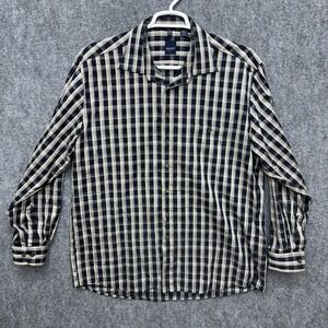 Haupt button up shirt long sleeve men's size XL 17.5 43/44